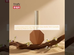 Специализированное логотип гель ногтевой лак стеклянная бутылка 10 мл косметический упаковочный материал стеклянная бутылка