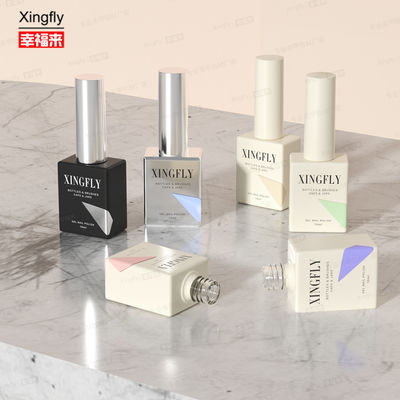 Хорошая цена 12 мл квадратная новая опциональная аксессуары Cat Eye Gel UV Nail Polish пустая бутылка онлайн